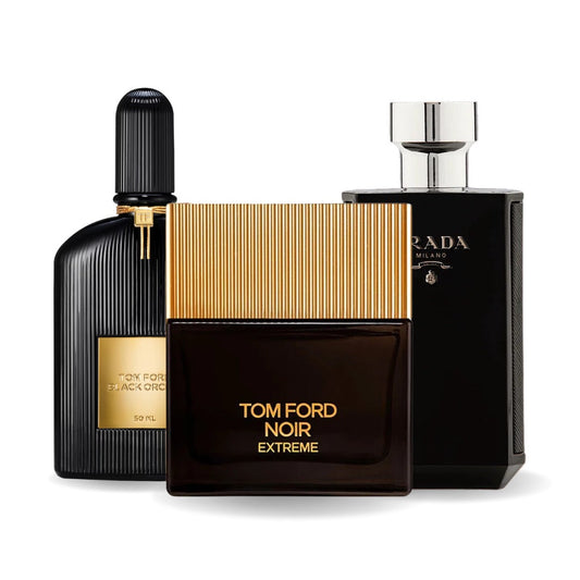Conjunto de 3 perfumes | BLACK ORCHID, NOIR EXTREME, PRADA INTENSE 100 ml